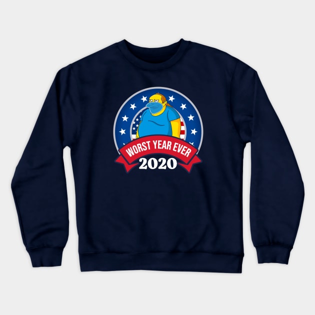 2020 Worst Year Ever Crewneck Sweatshirt by DeepDiveThreads